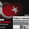 Sinan Meydan Karabağlar'da Atatürk'ü anlatacak