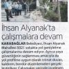 İHSAN ALYANAKTA ÇALIŞMALARA DEVAM	