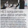 HES SORGULAMASI ARTIK DİJİTAL ORTAMDA