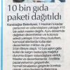 10 BİN GIDA PAKETİ DAĞITILDI