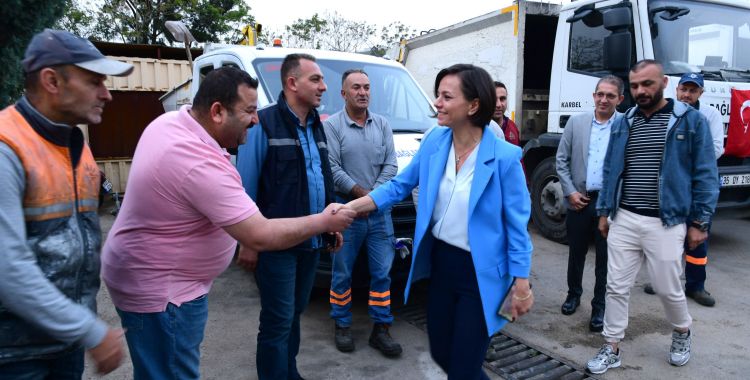 Başkan Kınay mesaiye Temizlik İşleri Şantiyesinde başladı:  Burası bizim evimiz